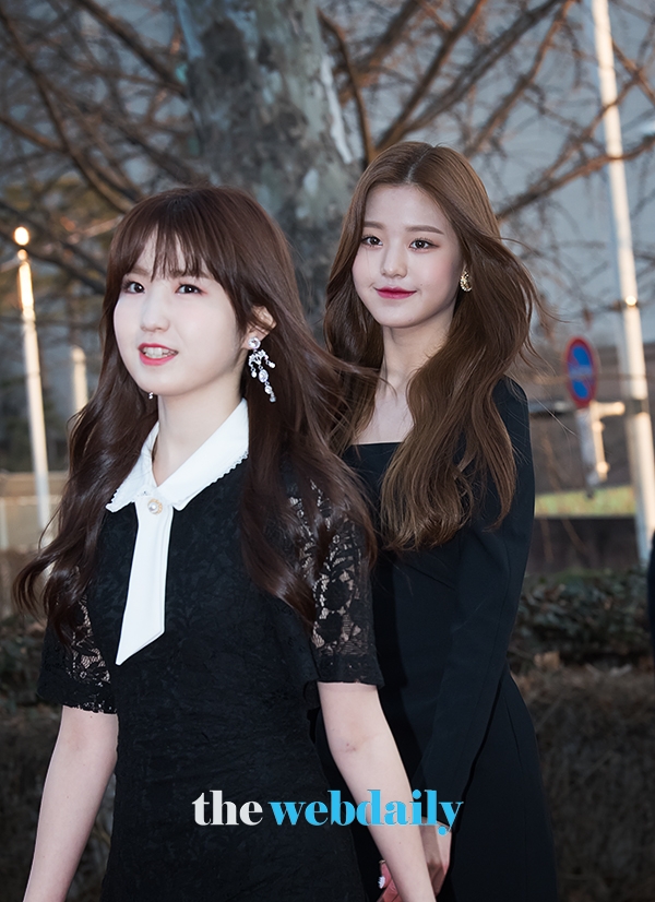 아이즈원(IZONE) 혼다히토미-장원영, ‘제8회 가온차트 뮤직 어워즈’ 레드카펫 행사 현장