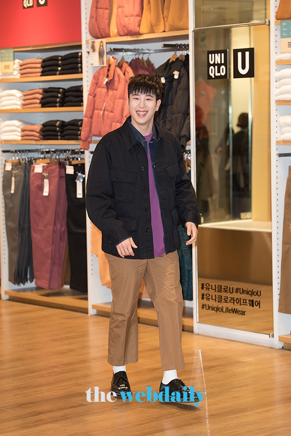 블락비 피오, '유니클로 U' 2019 SS 컬렉션 런칭 기념 포토월 행사