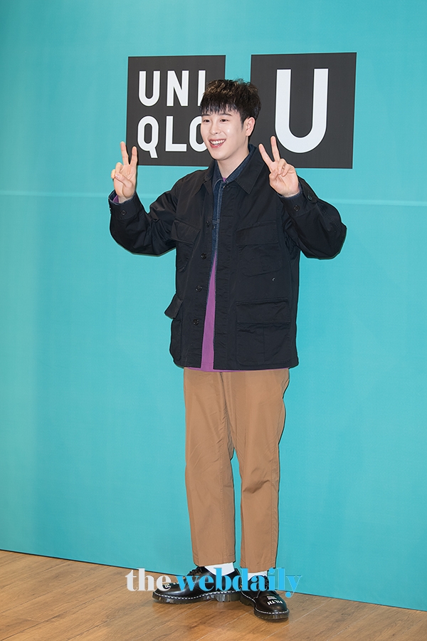 블락비 피오, '유니클로 U' 2019 SS 컬렉션 런칭 기념 포토월 행사