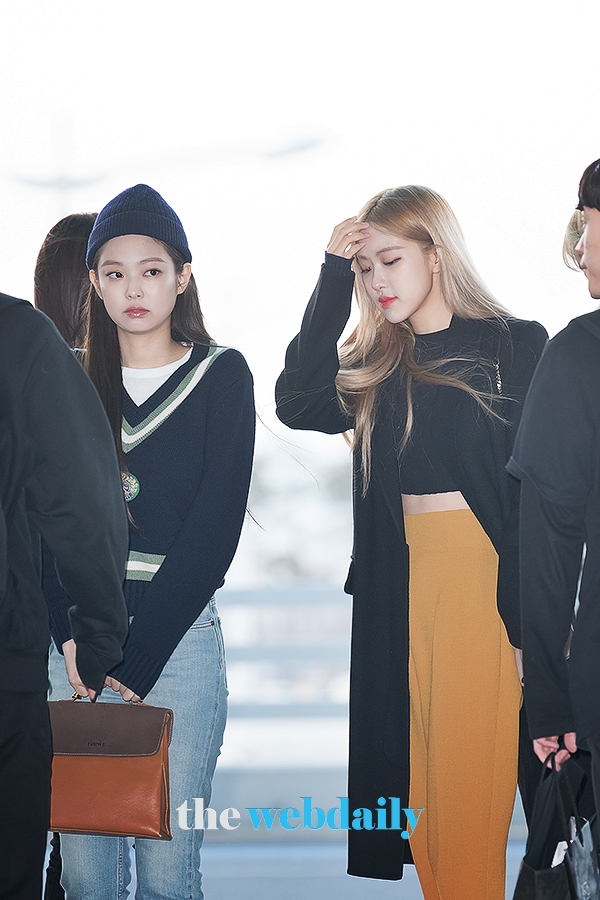 BLACKPINK(블랙핑크) 제니-로제, 인천국제공항 출국 현장