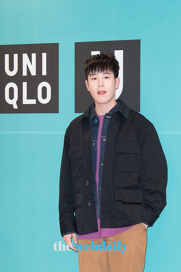 블락비 피오, '유니클로 U' 2019 SS 컬렉션 런칭 기념 포토월 행사