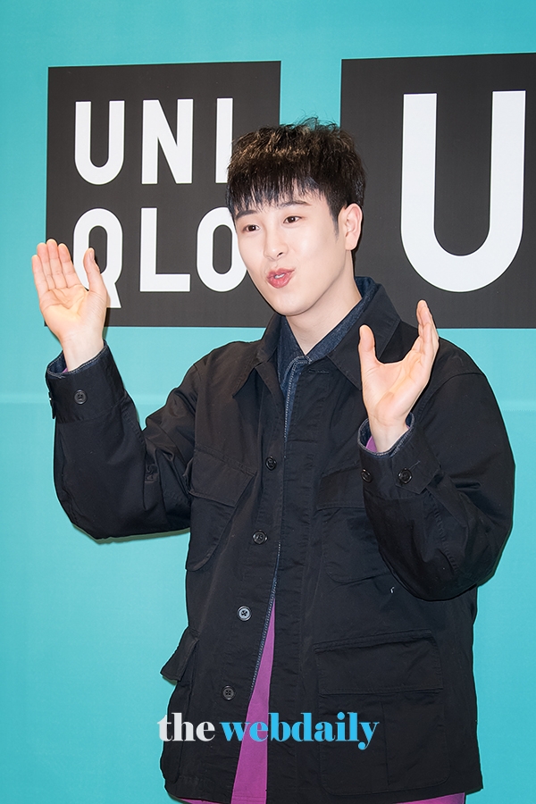 블락비 피오, '유니클로 U' 2019 SS 컬렉션 런칭 기념 포토월 행사