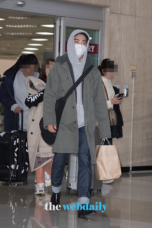 갓세븐(GOT7) 진영, 김포국제공항 입국 현장