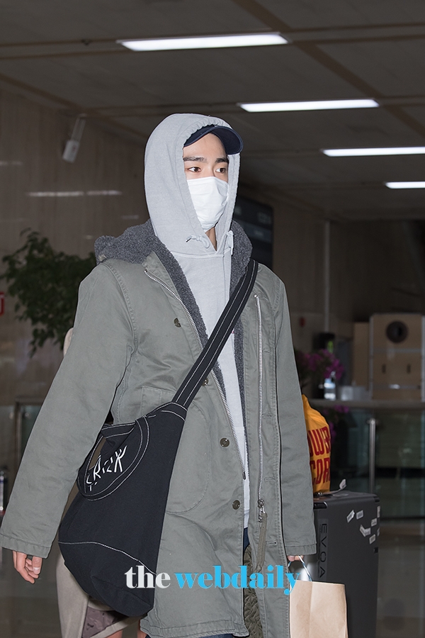 갓세븐(GOT7) 진영, 김포국제공항 입국 현장
