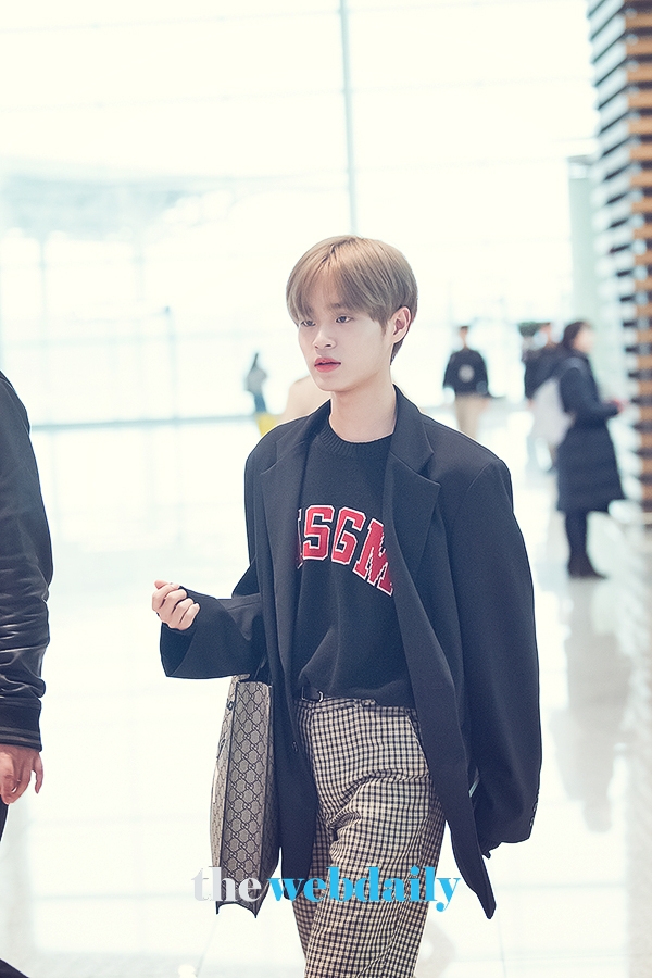 이대휘, 인천국제공항 출국 현장
