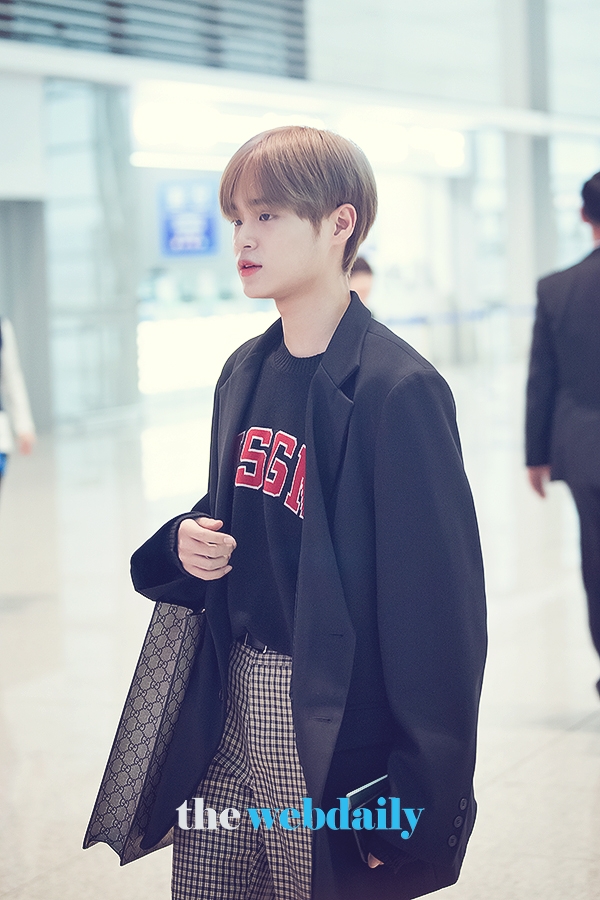 이대휘, 인천국제공항 출국 현장