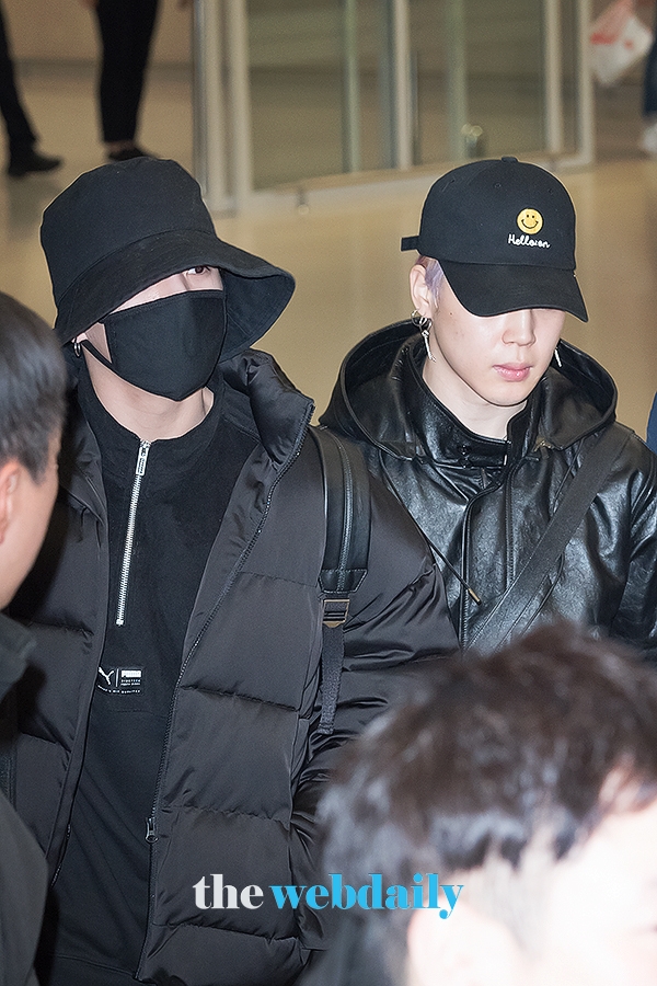 방탄소년단(BTS) 정국-지민, 인천국제공항 입국 현장