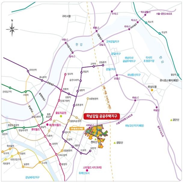 하남감일지구 위치도.(사진=LH)