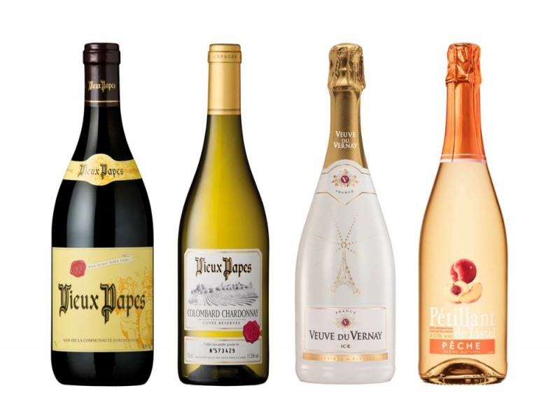 왼쪽부터 ‘뷰 빠쁘 루즈’, ‘뷰 빠쁘 블랑’, ‘뵈브 뒤 베르네 아이스’, ‘뻬띠엉 드 리스텔’. (사진=레뱅드매일)