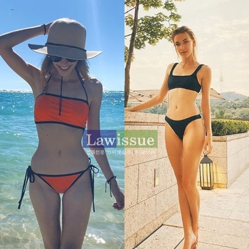 출처 : 군더더기없는 스테파니 미초바 바디라인 / instagram