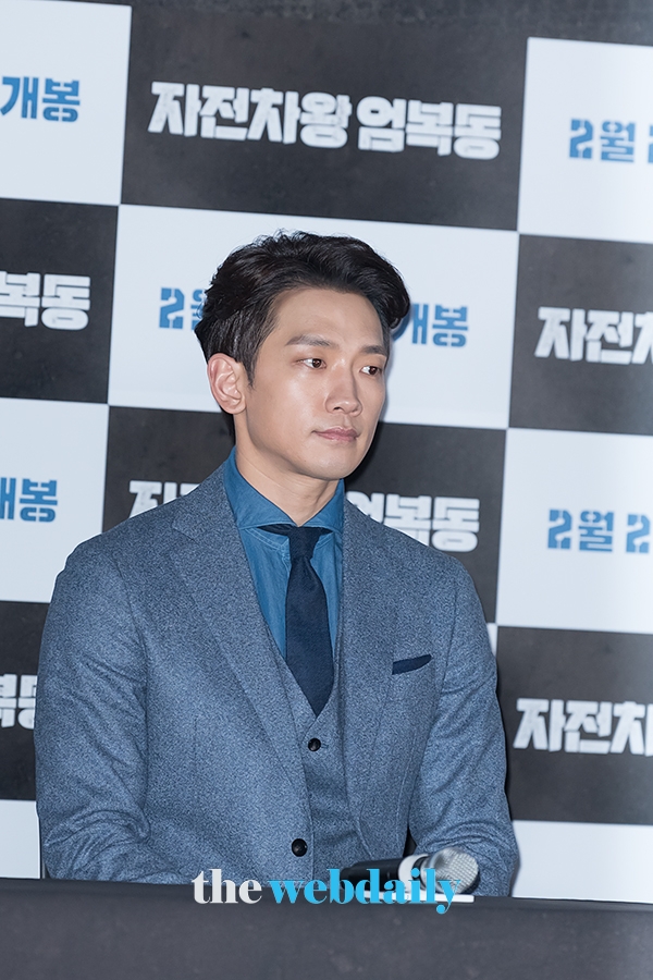정지훈, 영화 '자전차왕 엄복동' 언론시사회 현장