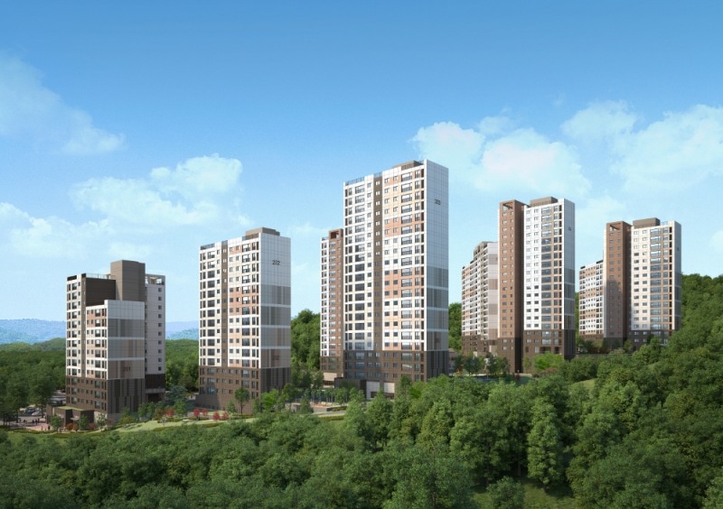 판교 퍼스트힐 푸르지오 투시도.(사진=대우건설)