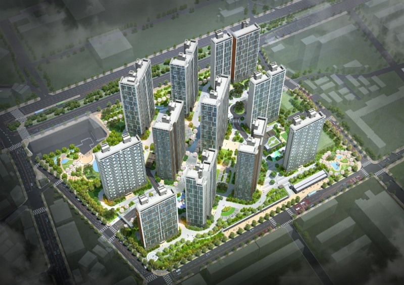 e편한세상 계양 더프리미어 조감도.(사진=삼호)