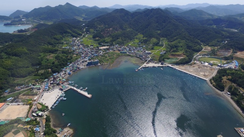 신규 국가어항으로 승격된 거제 장목항.(사진제공=거제시)