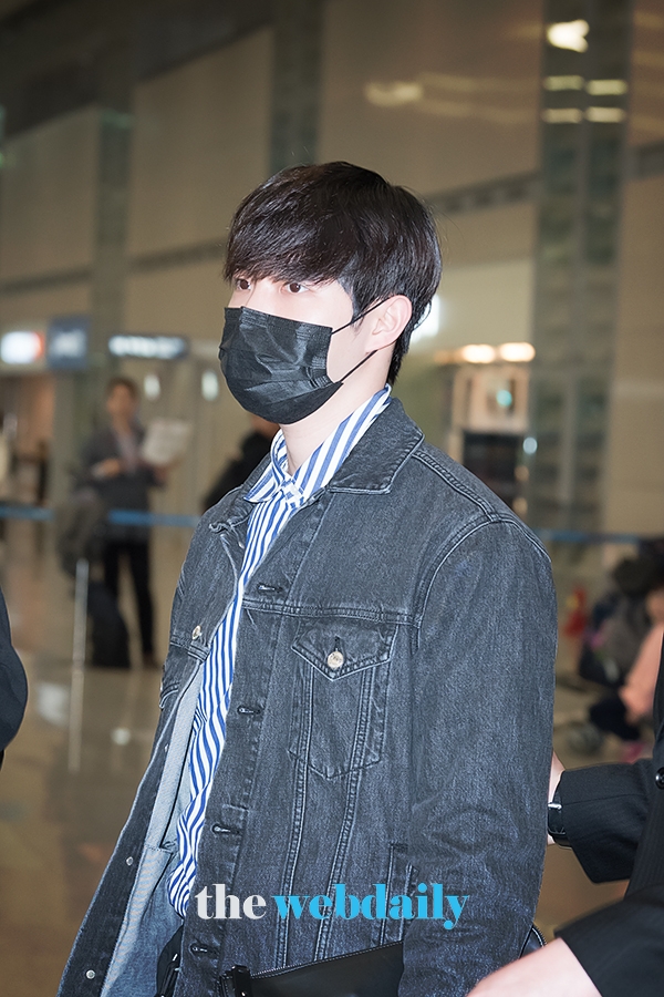 김재환, 인천국제공항 입국 현장