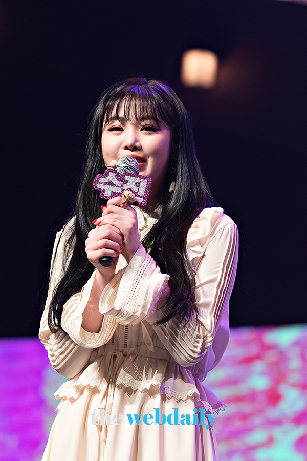 (여자)아이들 수진, 두 번째 미니앨범 'I MADE'의 발매기념 쇼케이스 현장