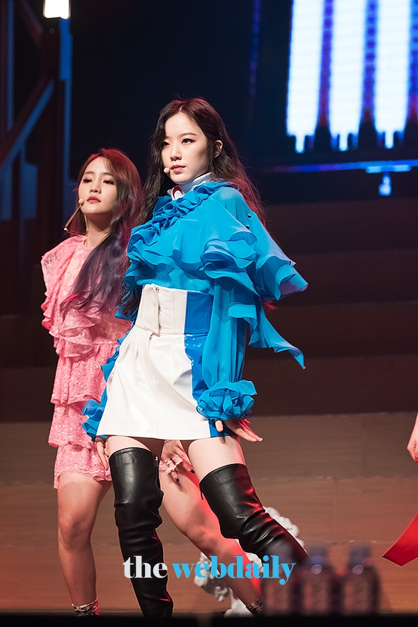 (여자)아이들 슈화, 두 번째 미니앨범 'I MADE'의 발매기념 쇼케이스 현장
