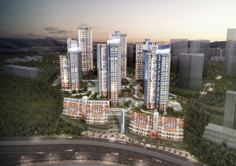 부산 문현동 오션파라곤 투시도.(사진=동양건설산업)