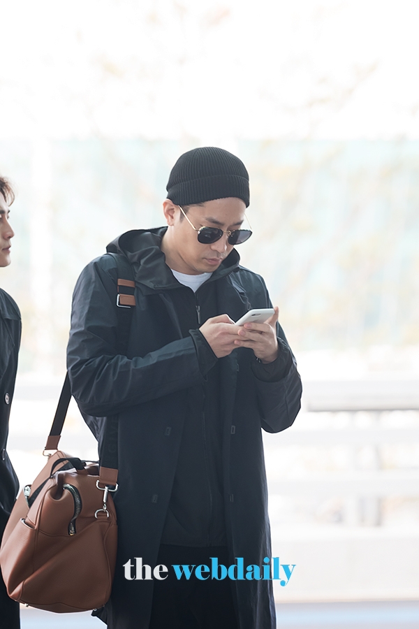 에릭, 인천국제공항 출국 현장