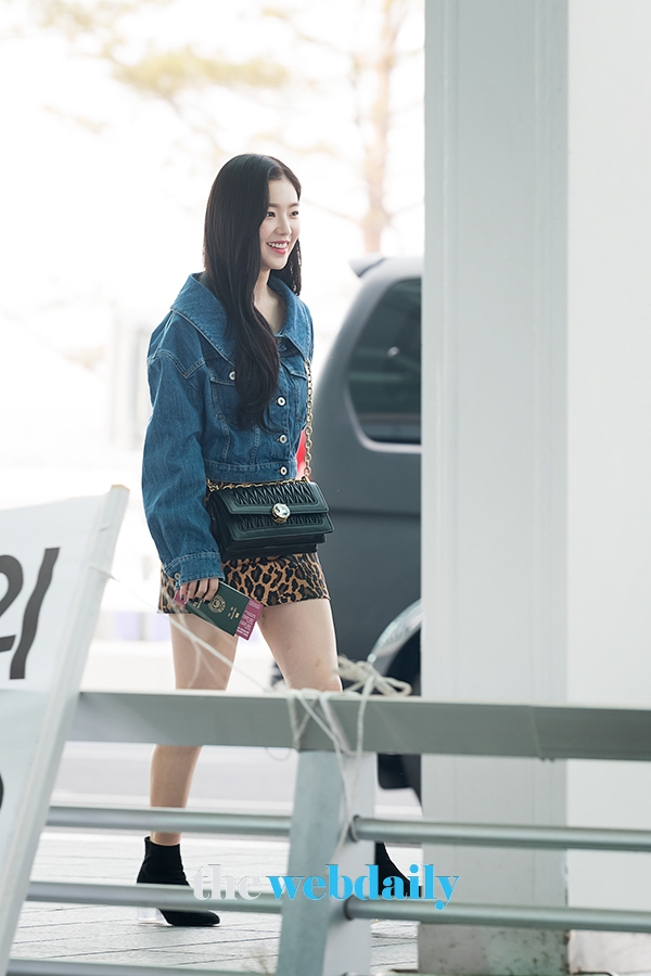 레드벨벳 아이린, 인천국제공항 출국 현장