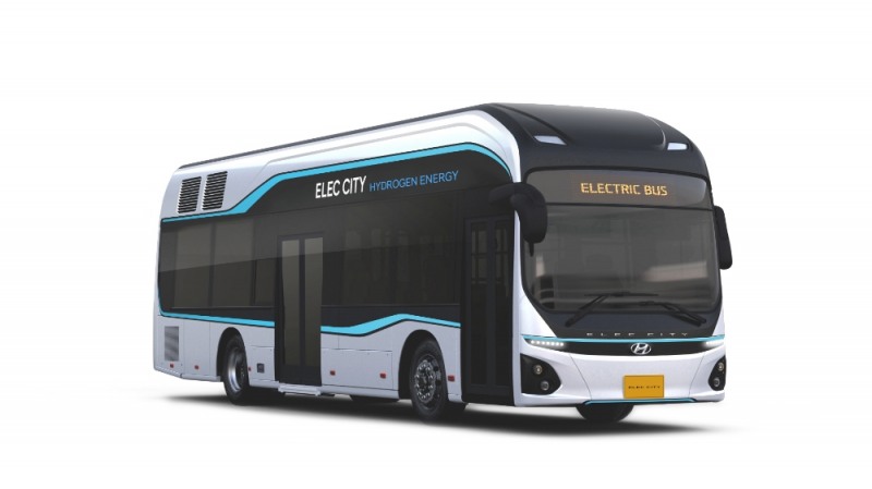 현대차 3세대 신형 수소버스.(사진=현대자동차)