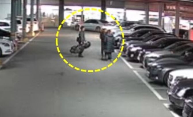 범행후 모의장면.(사진제공=부산경찰청)