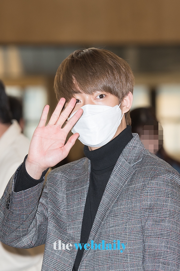 B!A4(비원에이포) 공찬, 김포국제공항 출국 현장