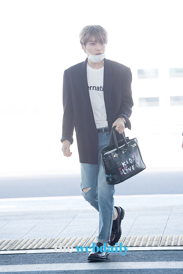 JYJ 김재중, 인천국제공항 출국 현장