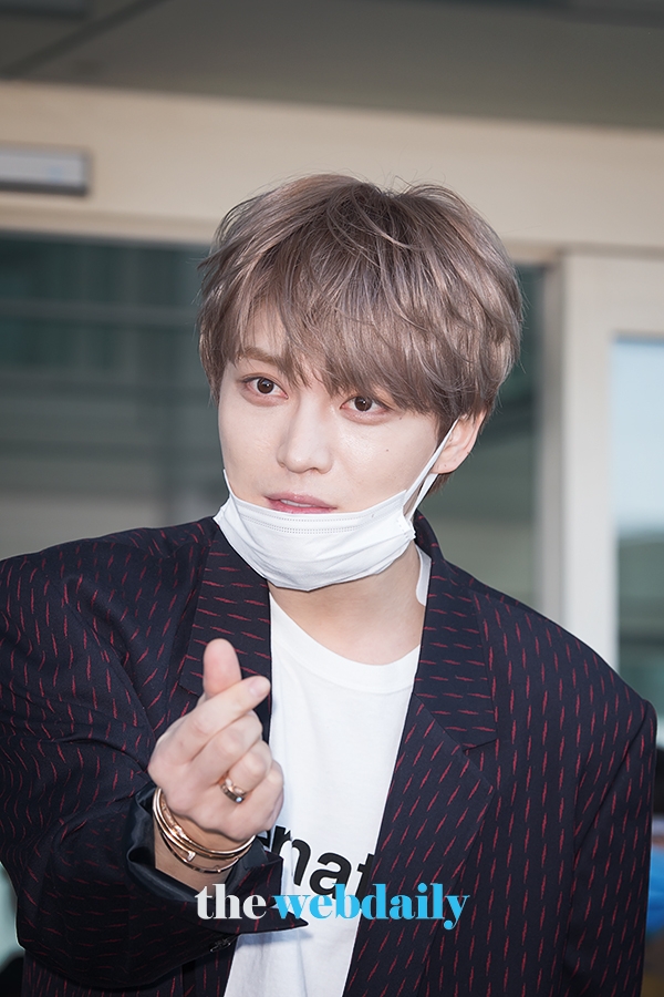 JYJ 김재중, 인천국제공항 출국 현장