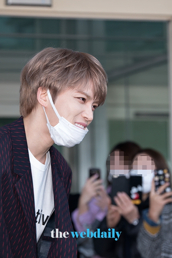 JYJ 김재중, 인천국제공항 출국 현장