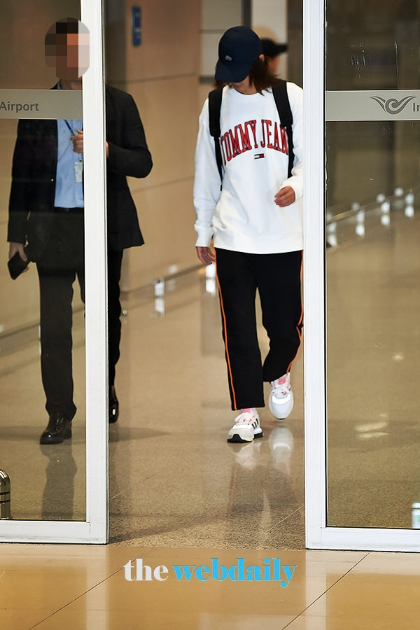 정준영, 인천국제공항 입국 현장