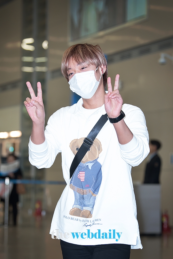 박지훈, 인천국제공항 입국 현장