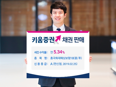 키움증권이 판매하는 흥국화재 채권 안내 이미지. 사진=키움증권