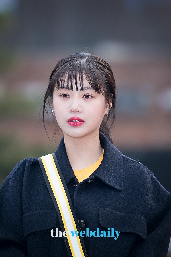 (여자)아이들 수진, KBS 2TV 음악방송 '뮤직뱅크' 출근길