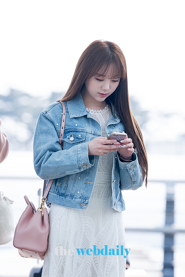 러블리즈(Lovelyz) 케이, 인천국제공항 출국 현장