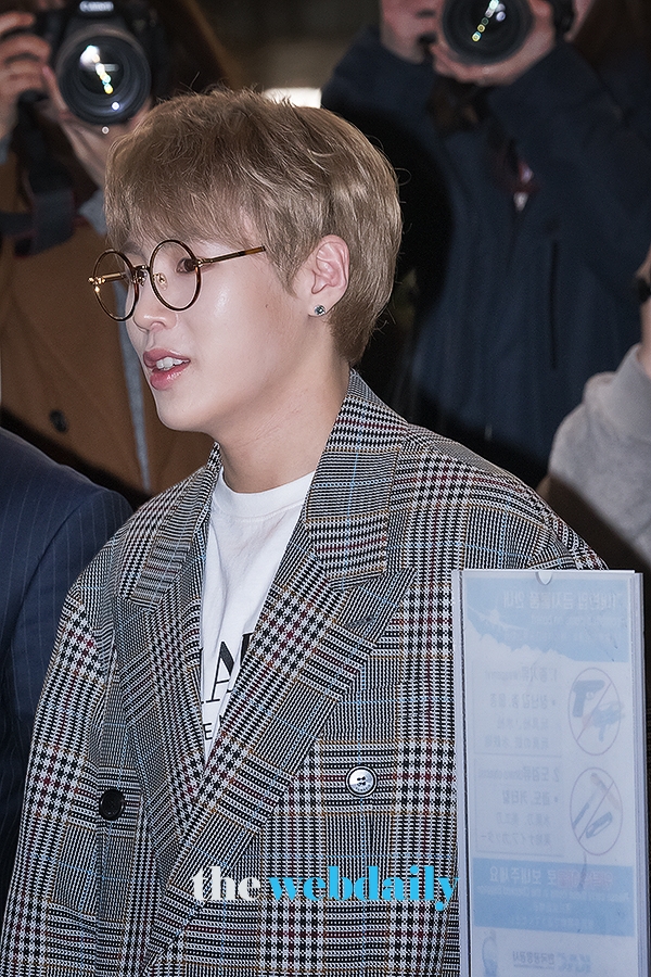 하성운, 김포국제공항 출국 현장