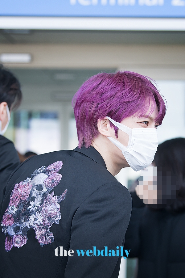 JYJ 김재중, 인천국제공항 출국 현장