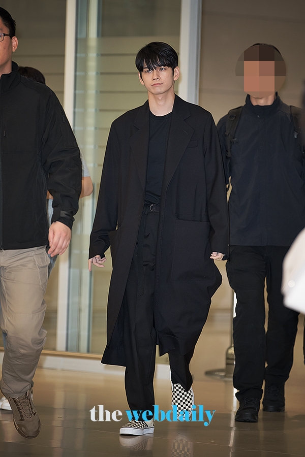 옹성우, 인천국제공항 입국 현장