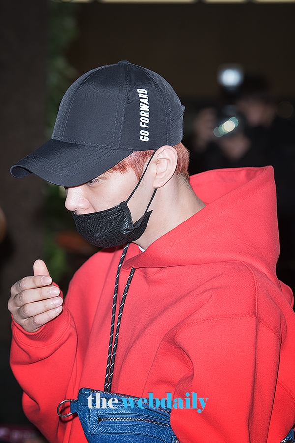 박유천, 김포국제공항 출국 현장