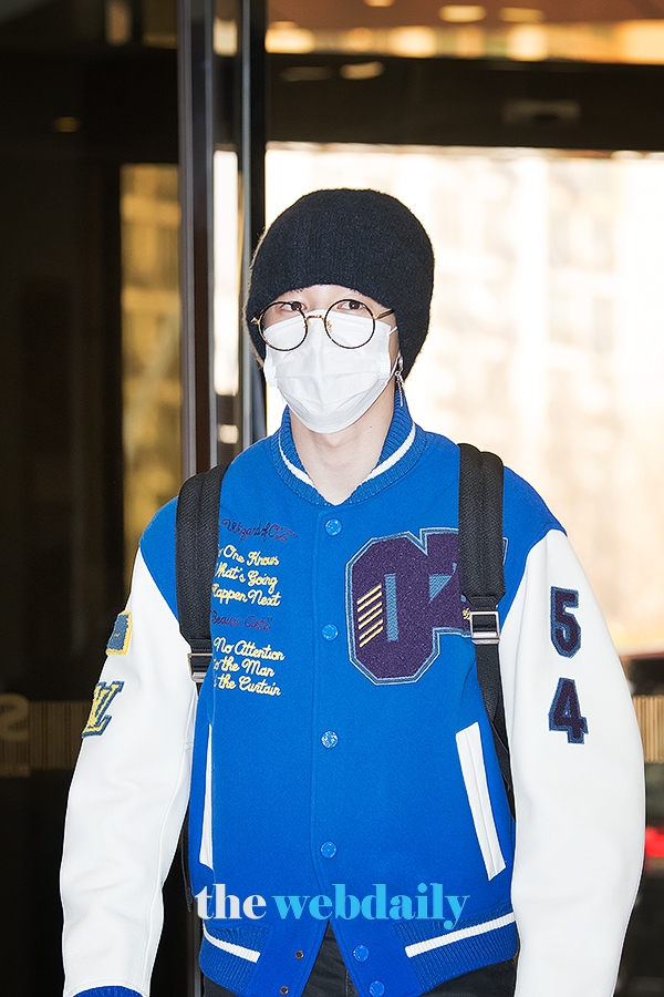 방탄소년단(BTS) 지민, 김포국제공항 전용기 청사 입국 현장