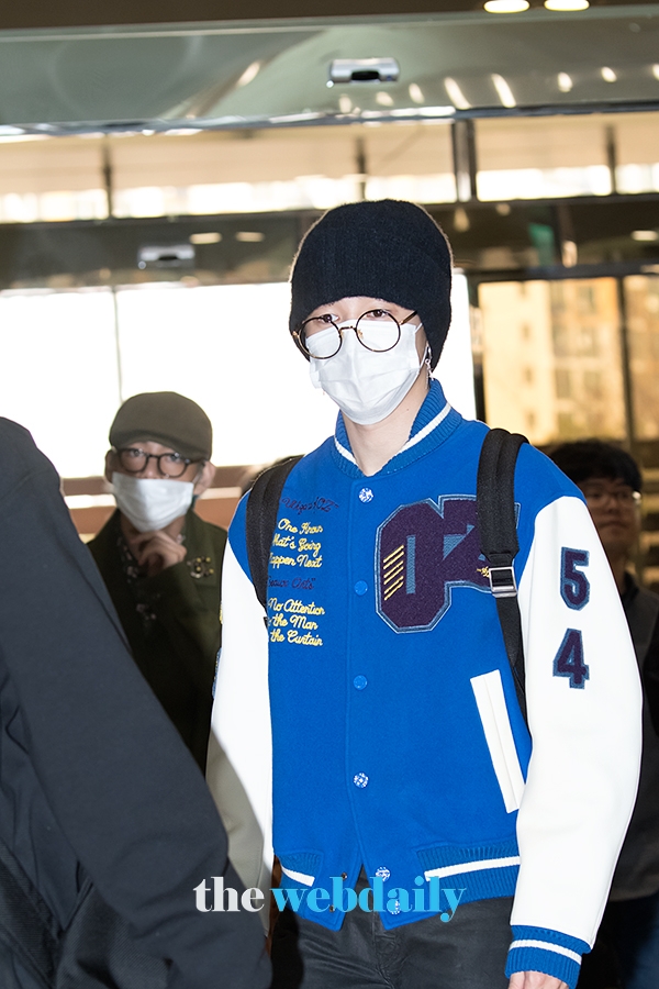 방탄소년단(BTS) 지민, 김포국제공항 전용기 청사 입국 현장