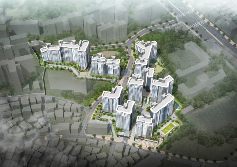 이수 푸르지오 더프레티움 조감도.(사진=대우건설)