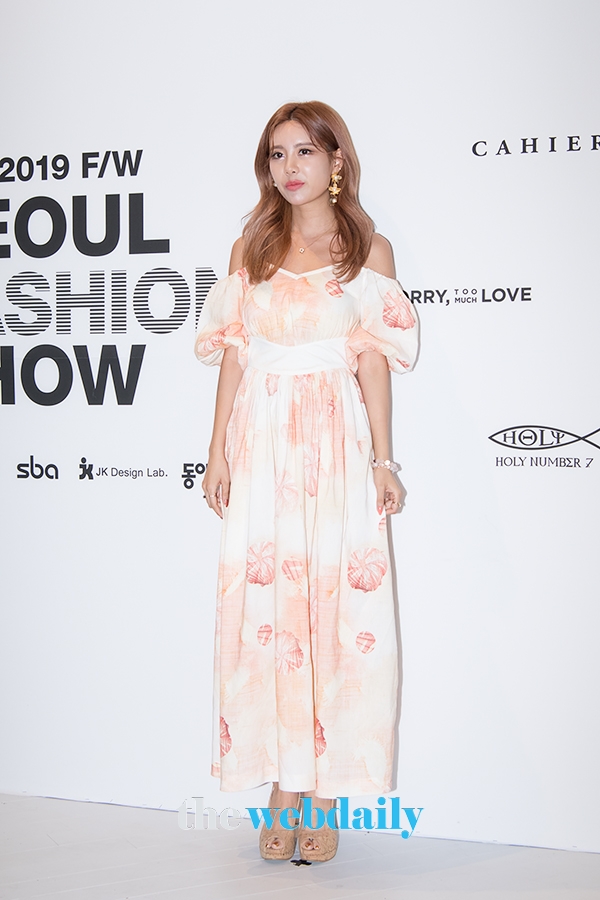 큐리, 19FW 하이서울패션쇼 블리다 패션쇼 행사 현장
