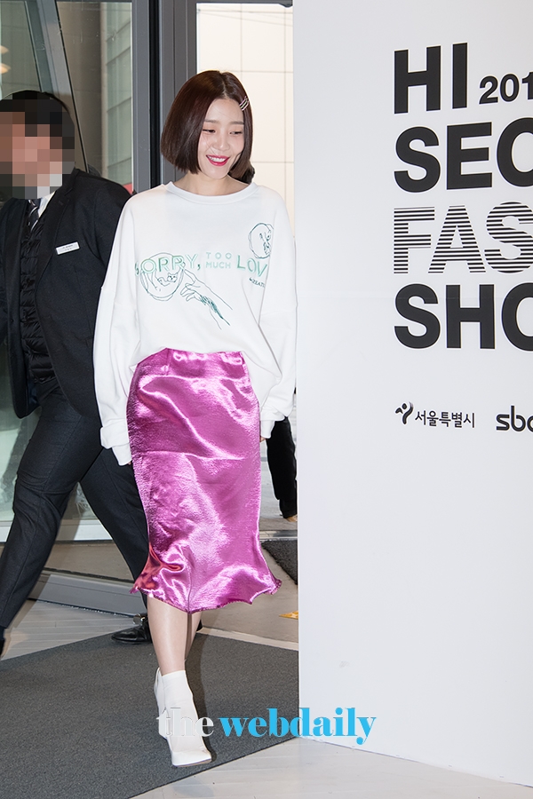 신다은, 19FW 하이서울패션쇼 쏘리투머치러브 패션쇼 행사 현장