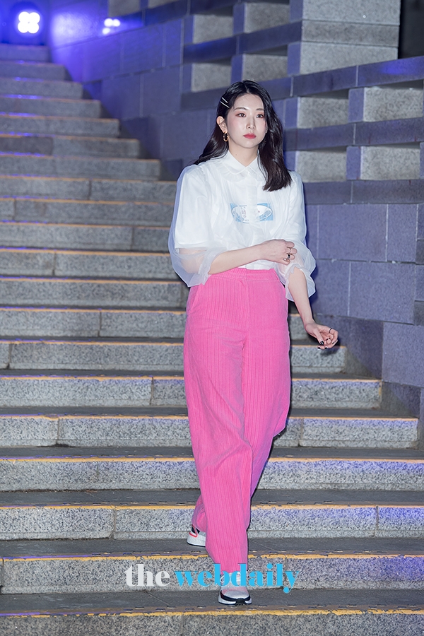 케이시, 아디다스 ‘2019 PEACE Collection’ 포토월 행사 현장