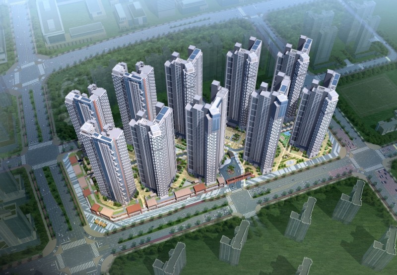 호반건설, 호반써밋 송도 조감도.(사진=호반건설)