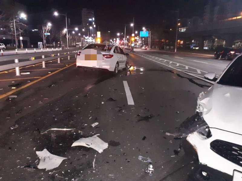 사고현장. (사진제공=부산지방경찰청)