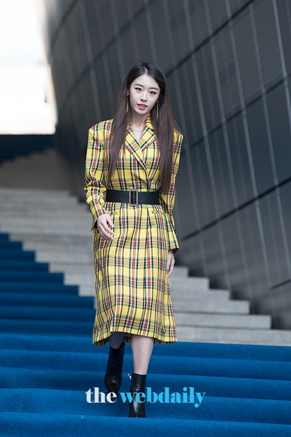지연, 2019 F/W 서울패션위크 그리디어스 패션쇼 행사 현장