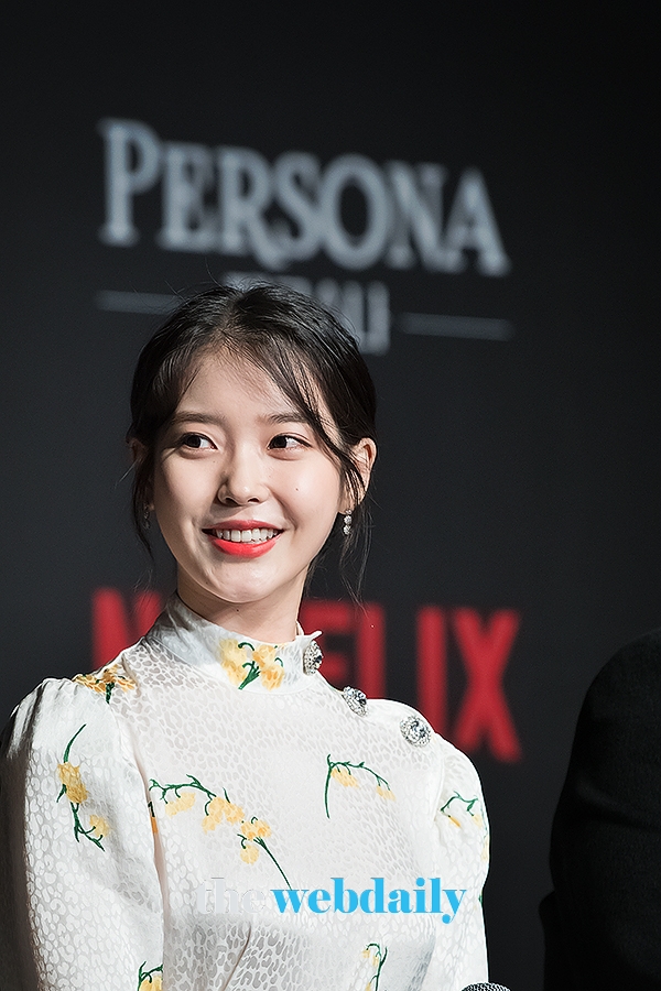 아이유, 넷플릭스 단편영화 '페르소나' 제작보고회 현장