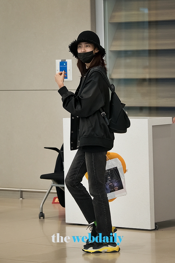 유이, 인천국제공항 입국 현장